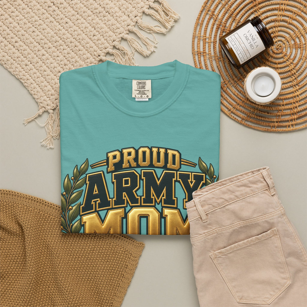 Proud Army Mom | Graduation Crew Tee