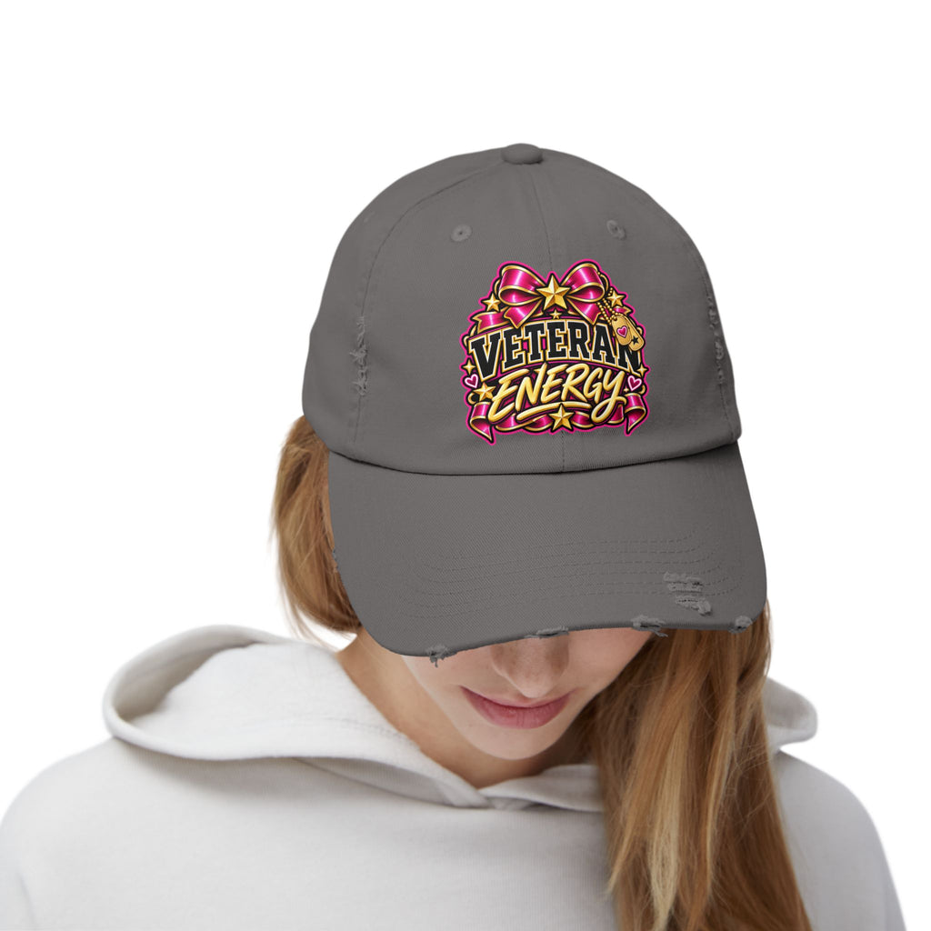 Veteran Energy | Floral Distressed Cap