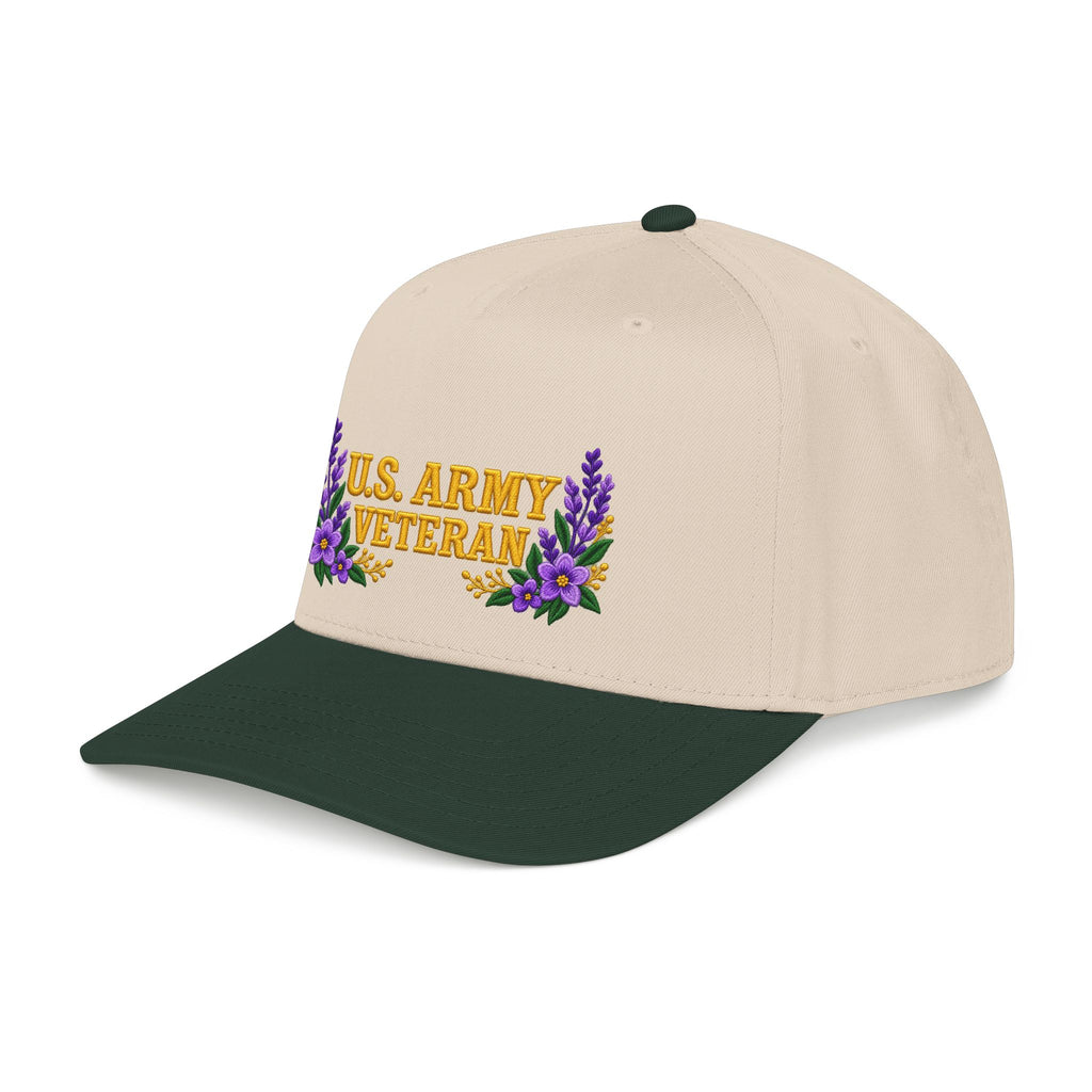U.S. Army Veteran | Purple Wildflower Mid-Profile Cap