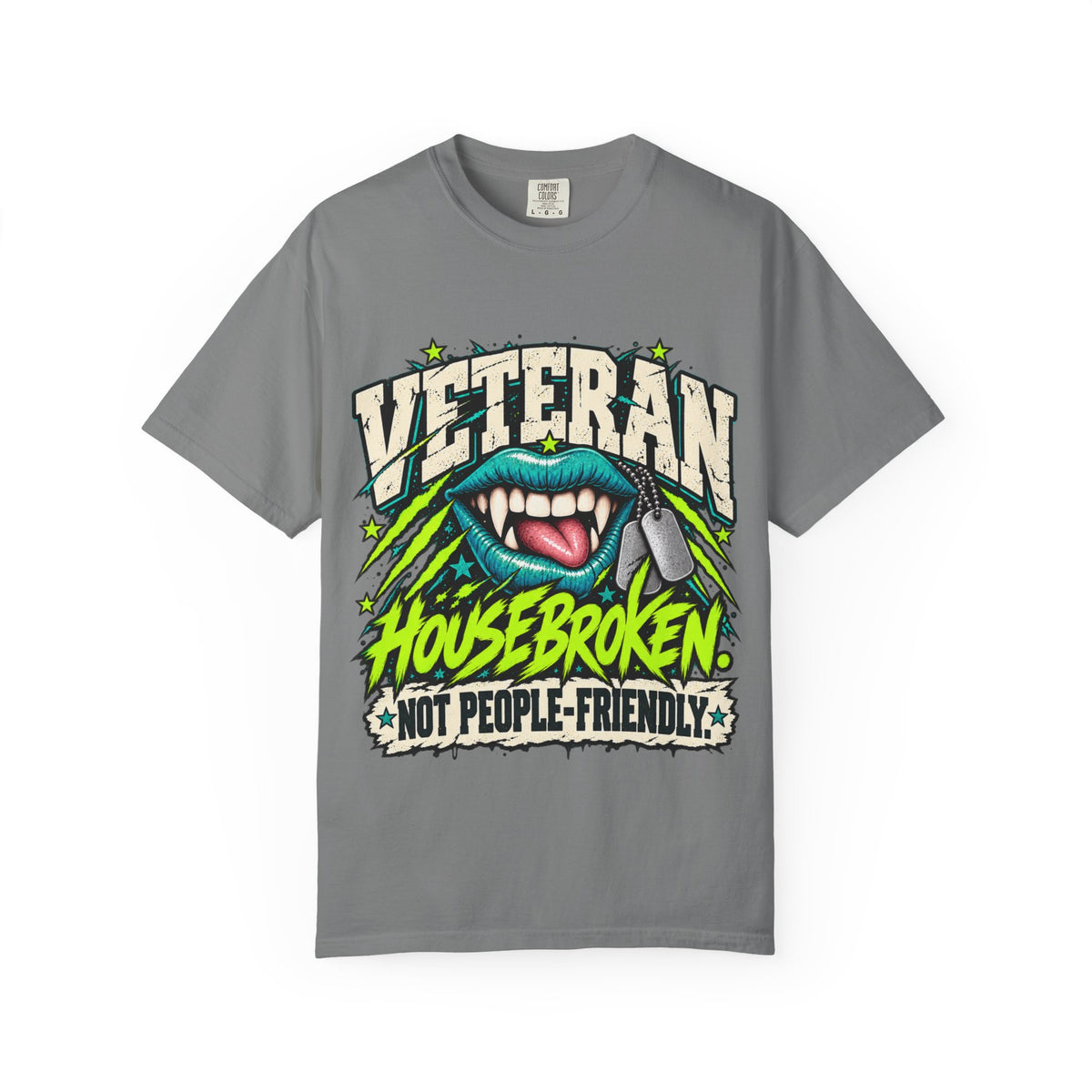 Housebroken. Not People-Friendly. | Disgruntled Veteran Tee