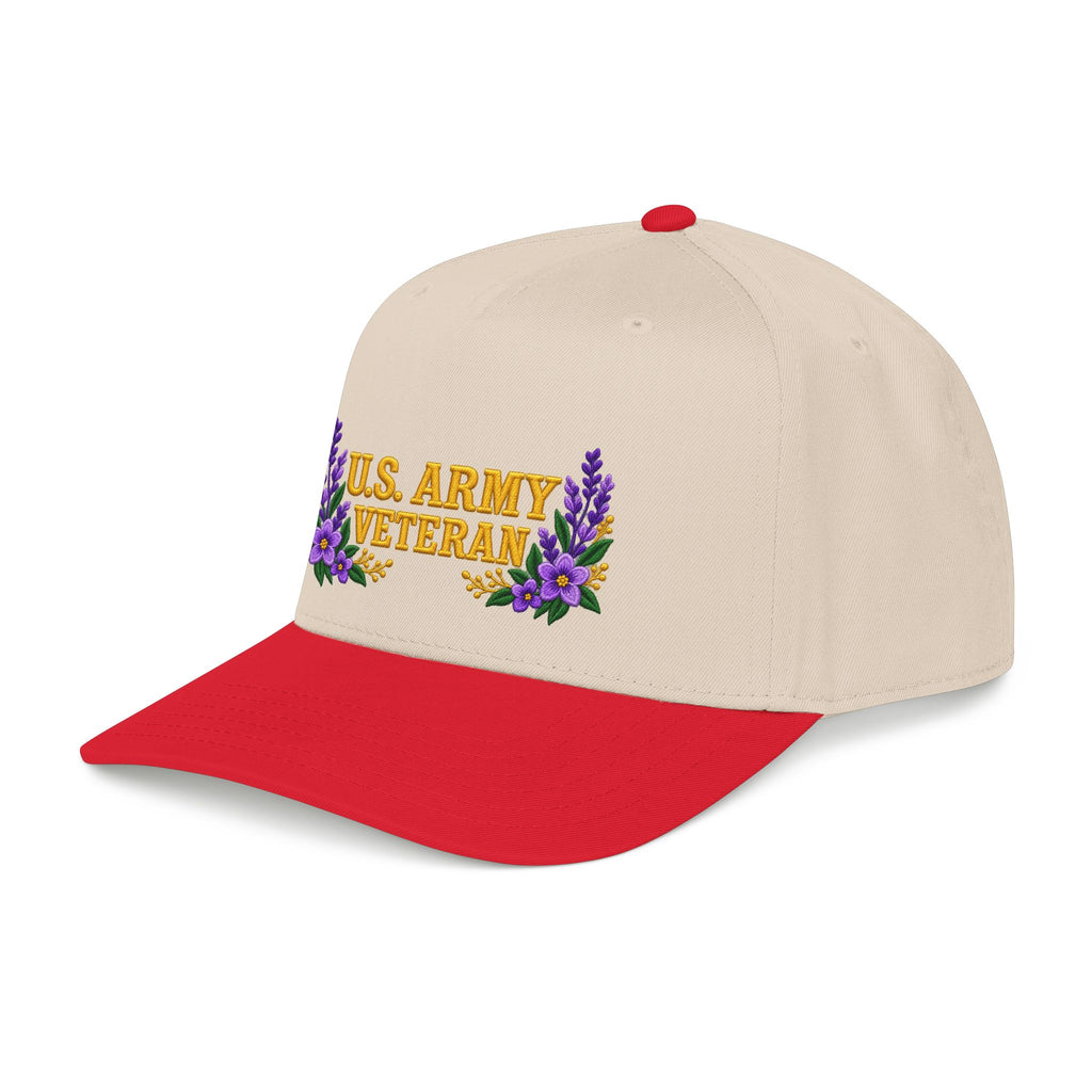 U.S. Army Veteran | Purple Wildflower Mid-Profile Cap