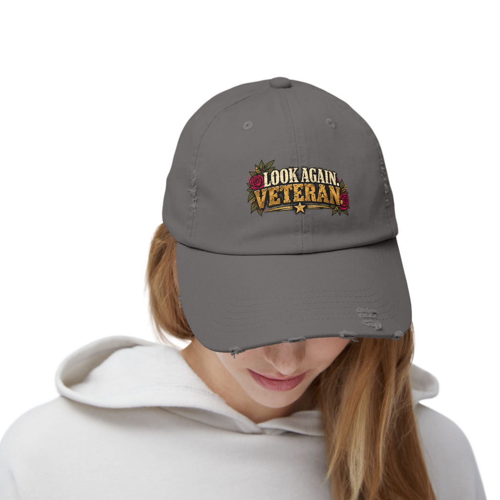 Look Again, Veteran | Distressed Veteran Cap