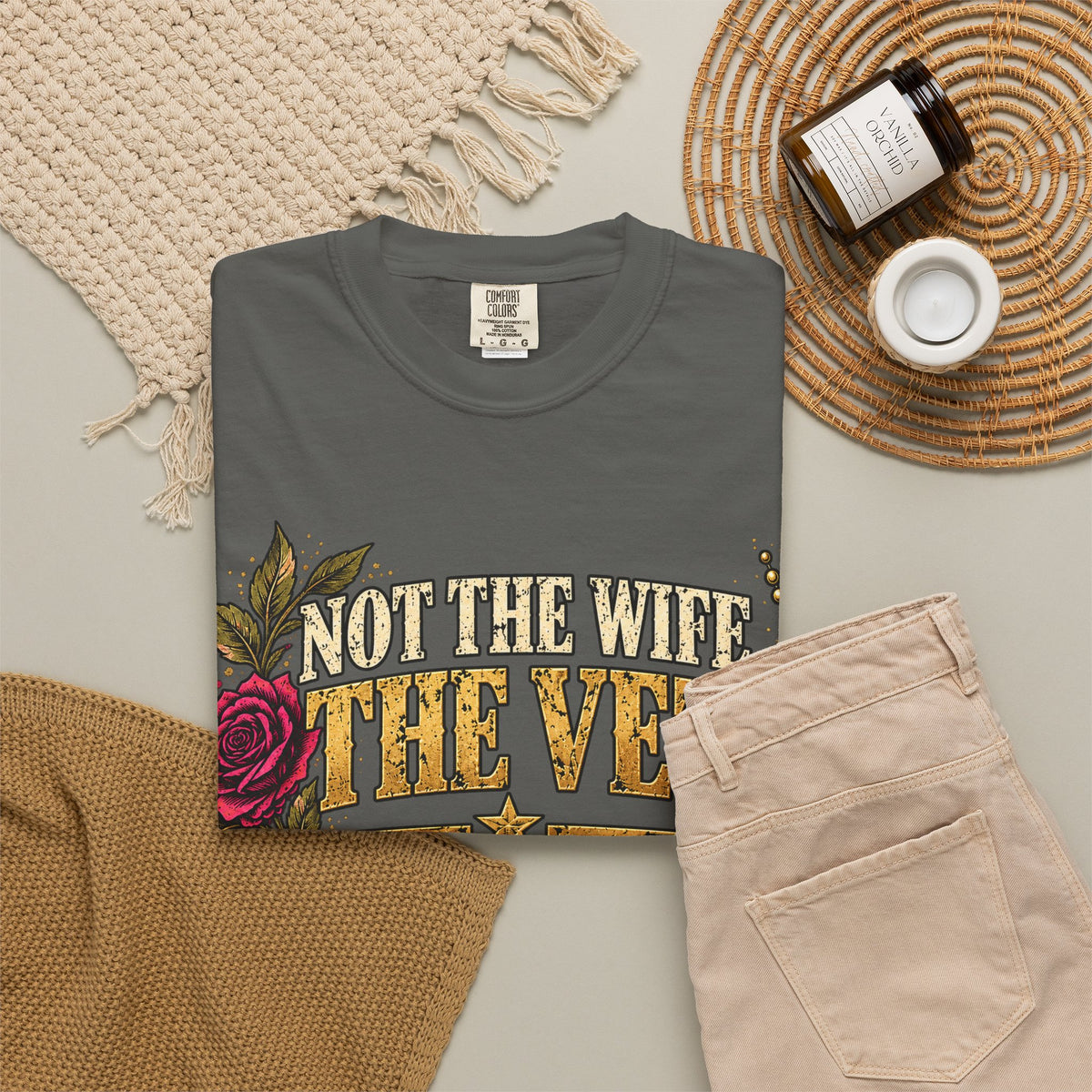Not the Wife, the Vet | Distressed Rebellion Veteran Tee