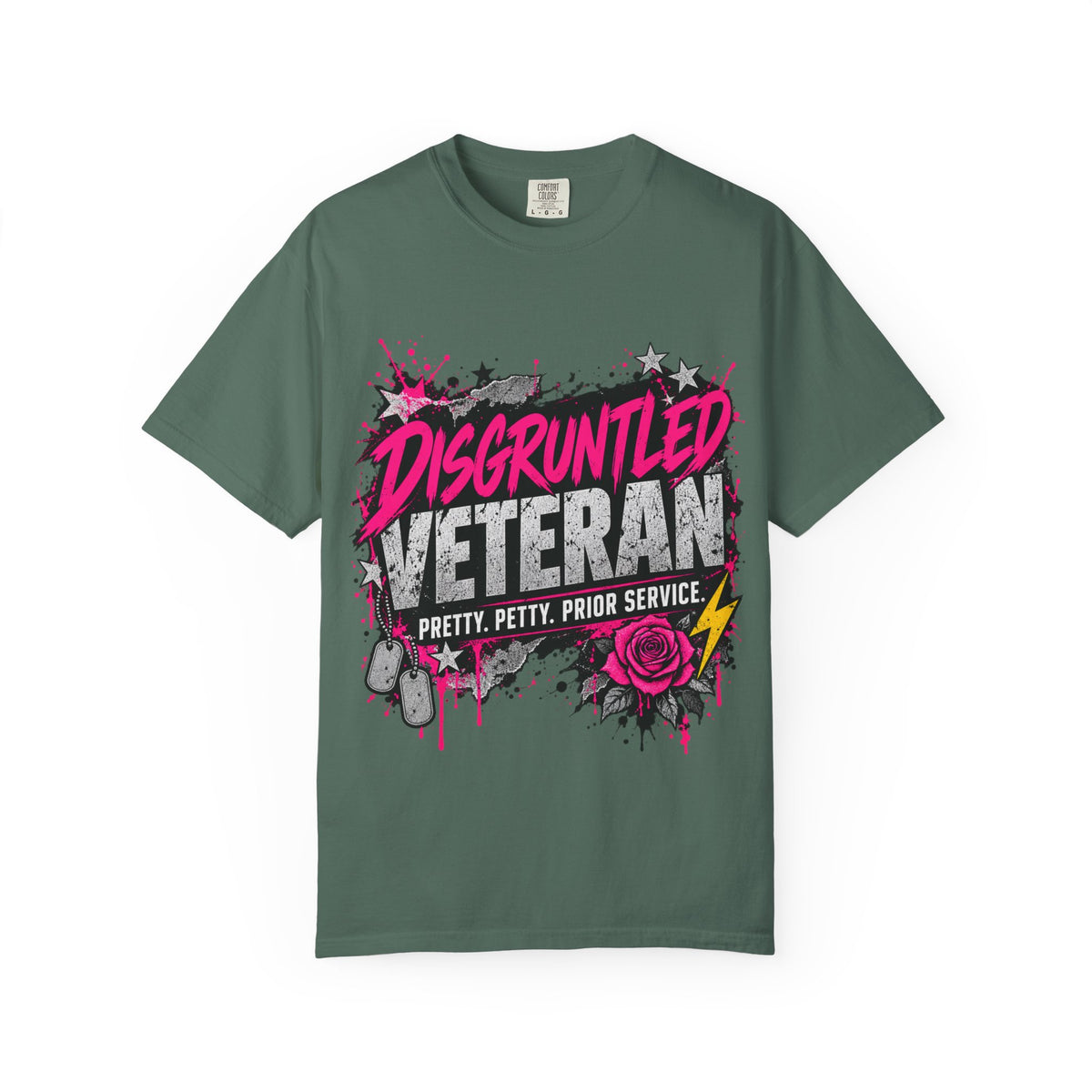 Pretty. Petty. Prior Service. | Disgruntled Veteran Tee