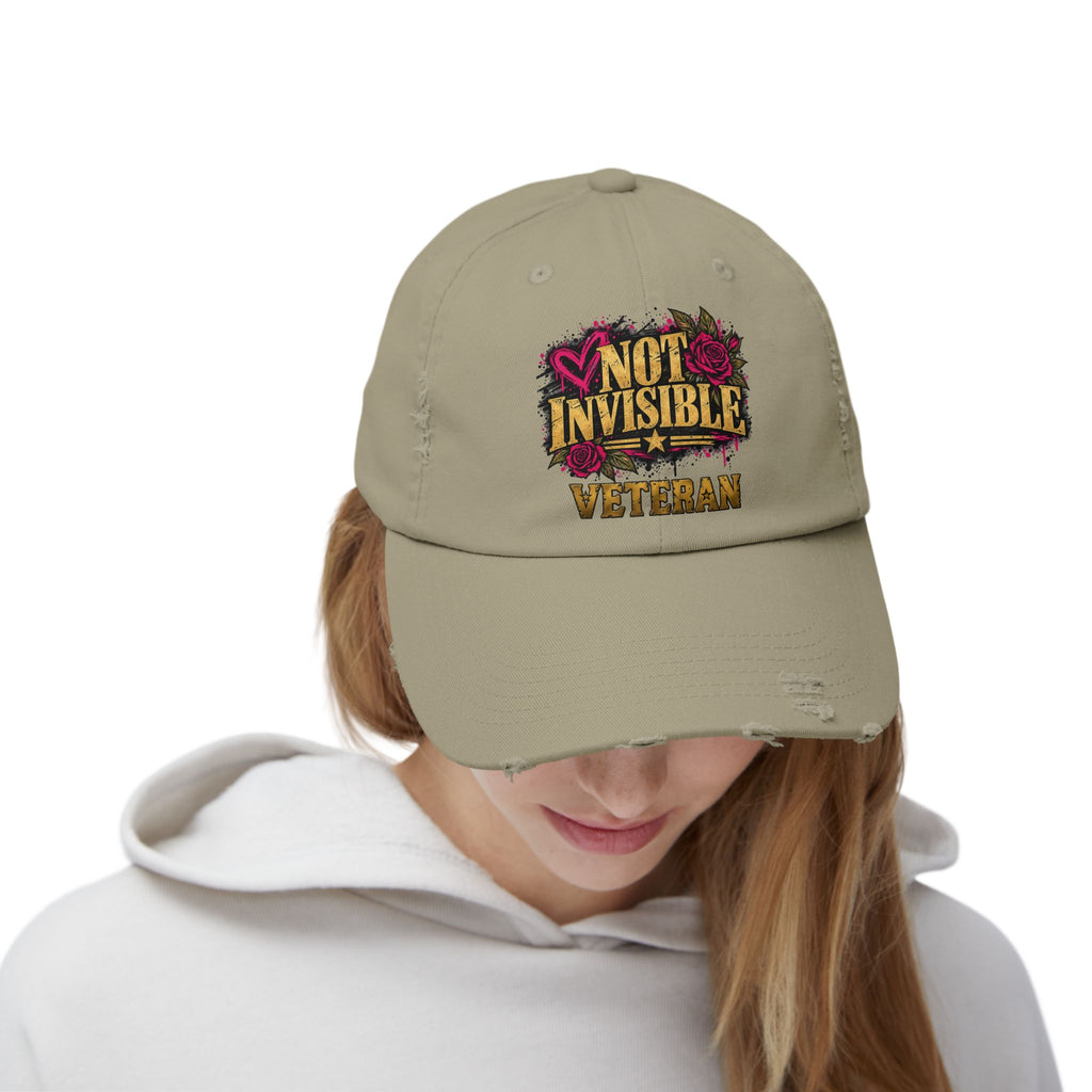 Not Invisible | Distressed Rebellion Veteran Cap