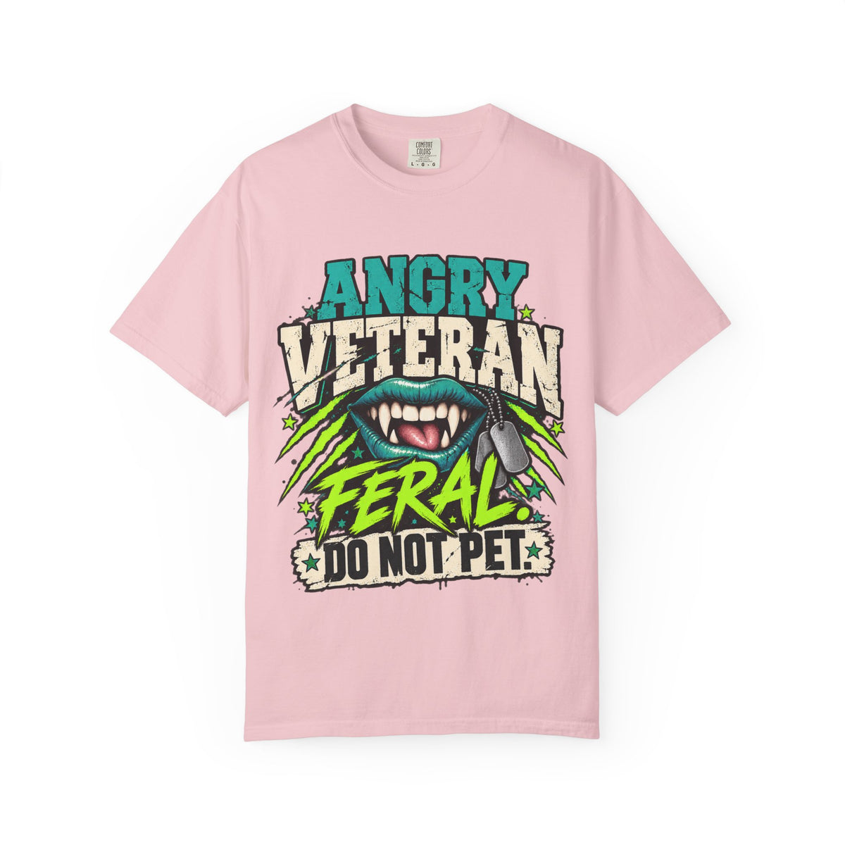 Feral. Do Not Pet. | Disgruntled Veteran Tee