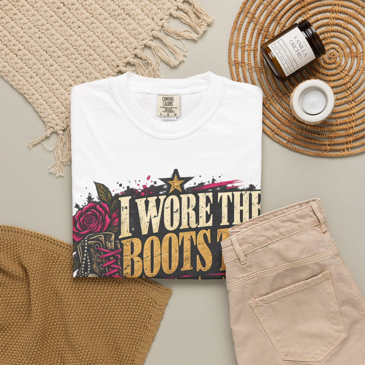 I Wore the Boots Too | Distressed Rebellion Veteran Tee