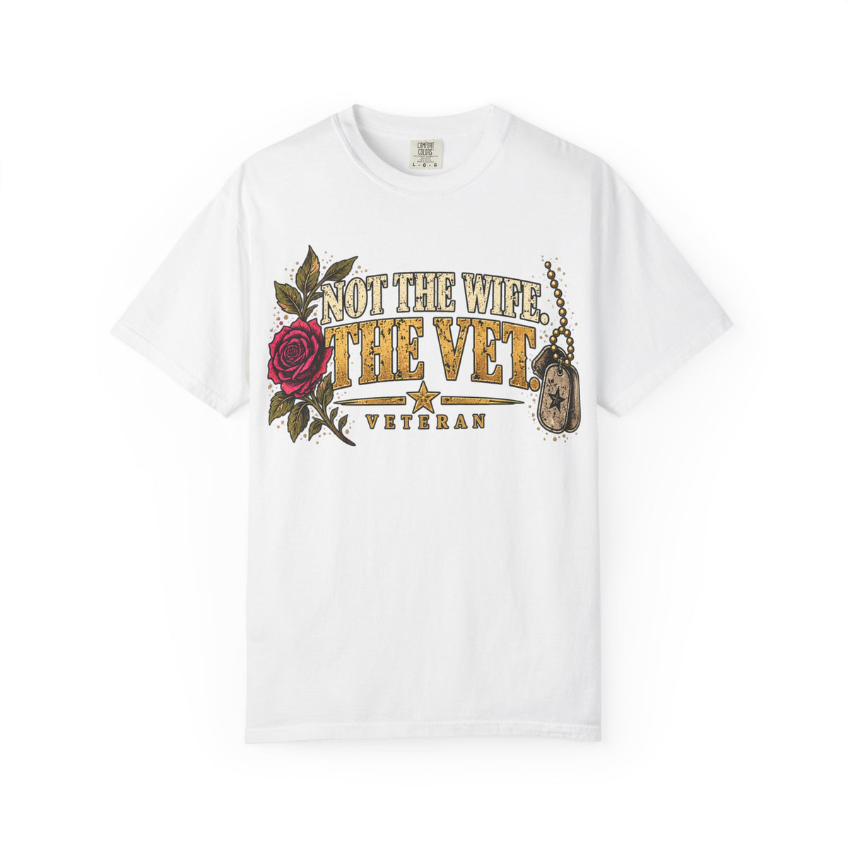 Not the Wife, the Vet | Distressed Rebellion Veteran Tee