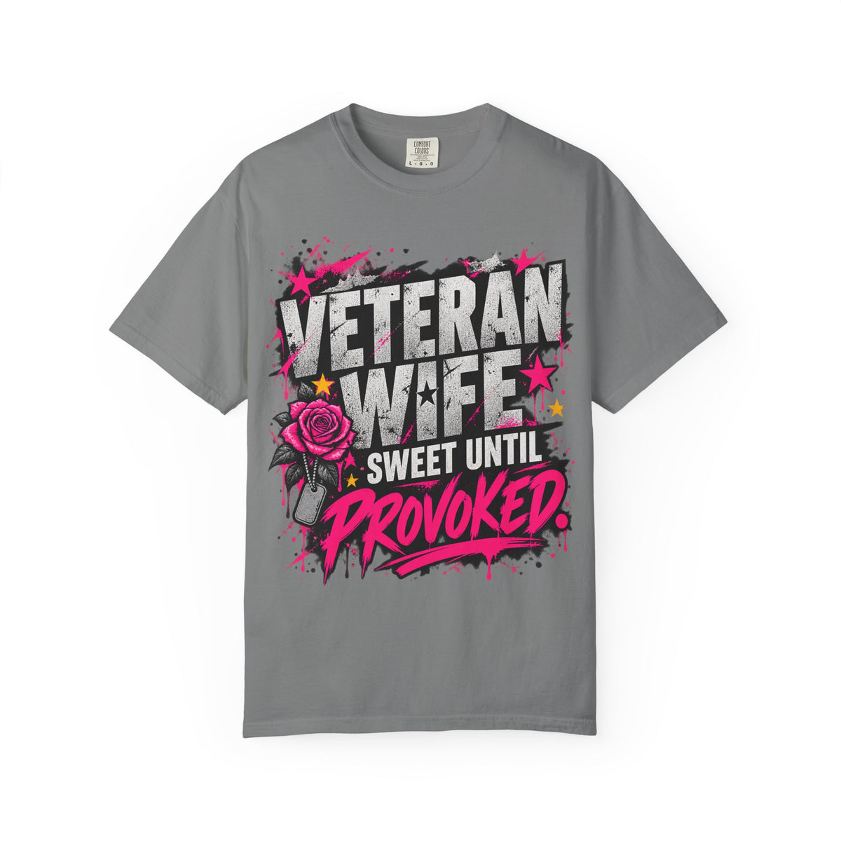 Sweet Until Provoked | Veteran Wife Tee