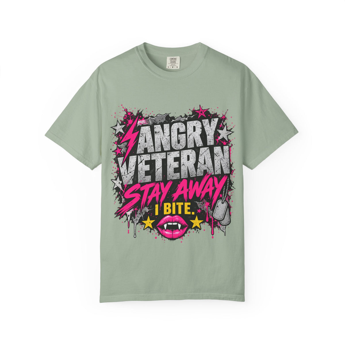 Stay Away. I Bite. | Angry Veteran Tee