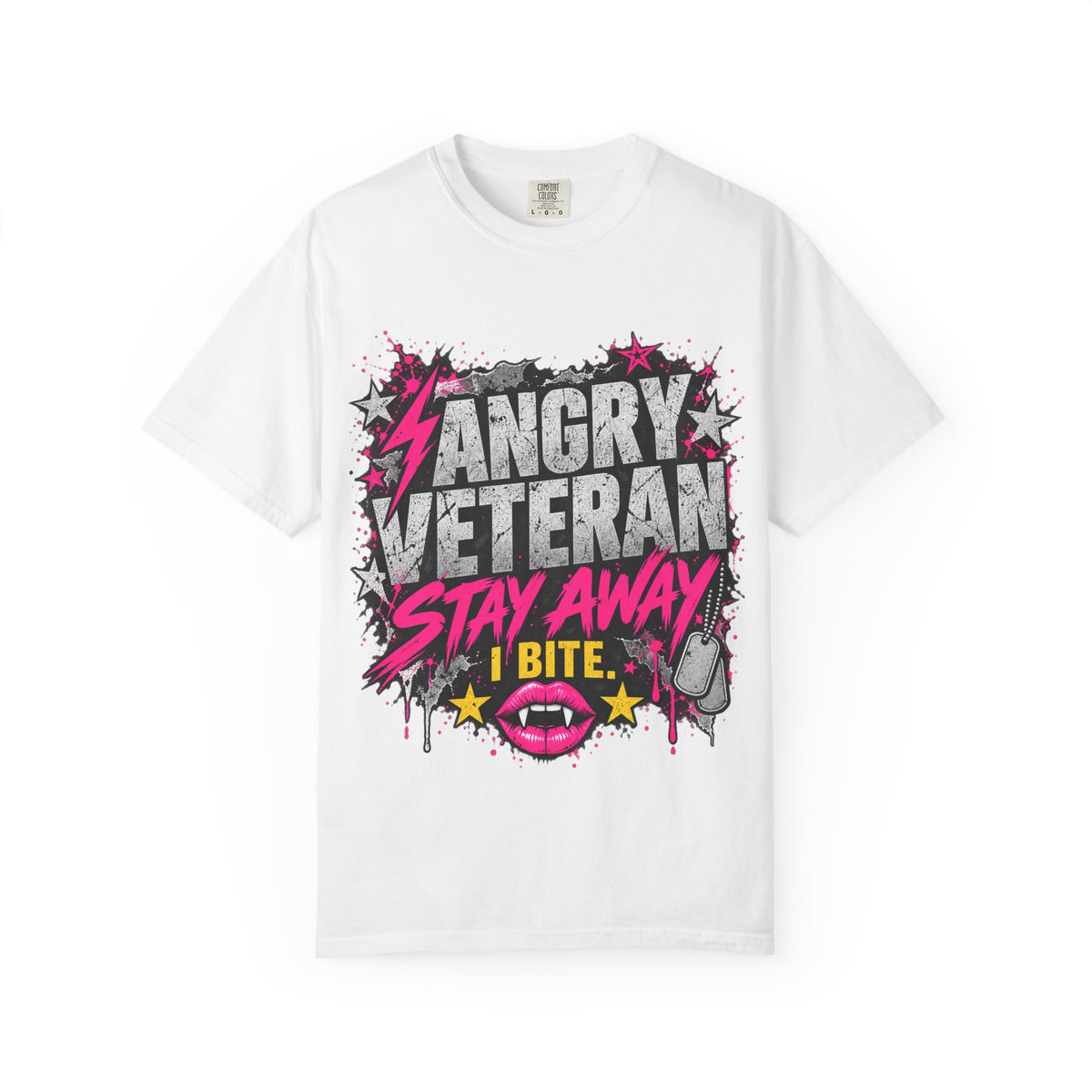 Stay Away. I Bite. | Angry Veteran Tee