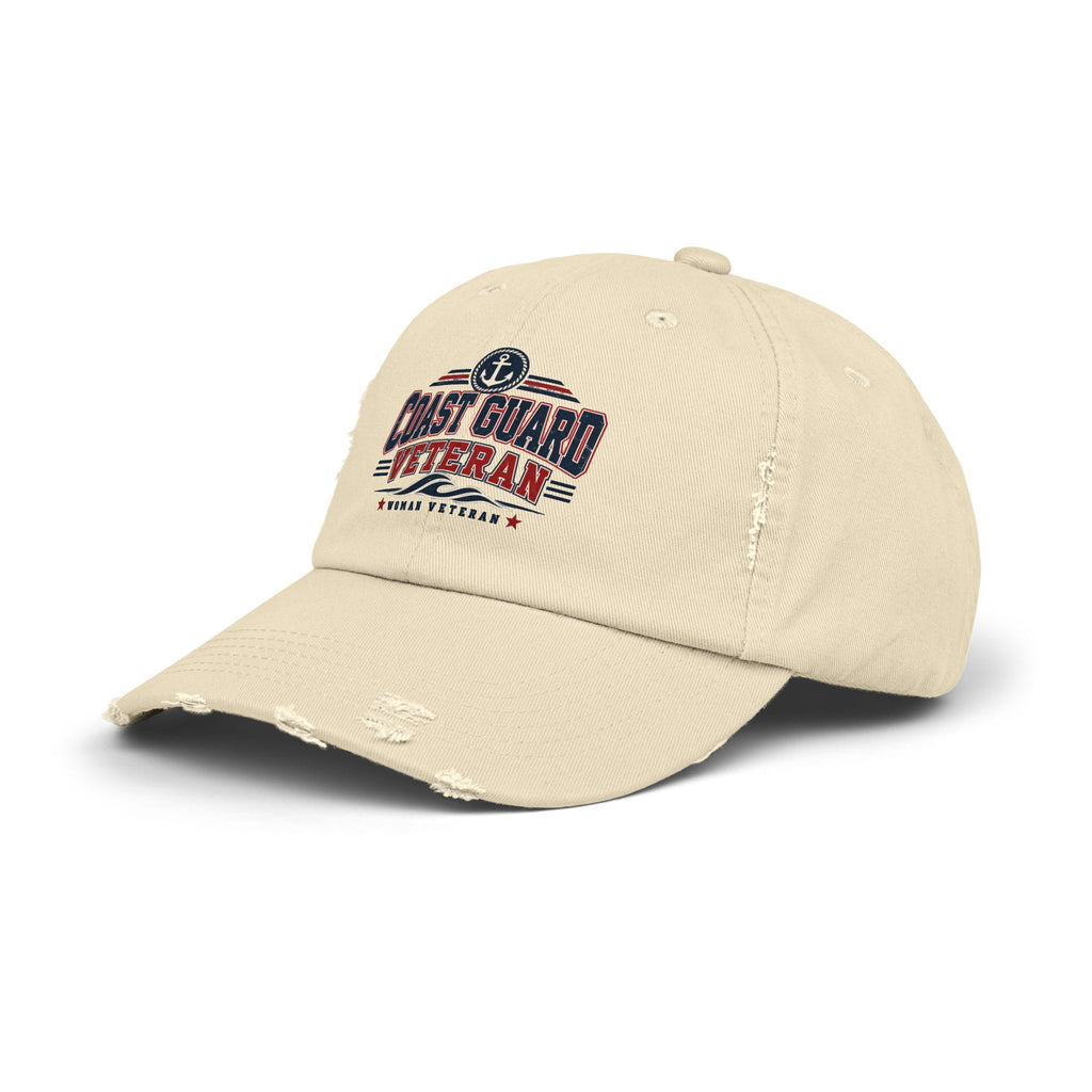 Coast Guard Veteran | Distressed Women Veteran Cap