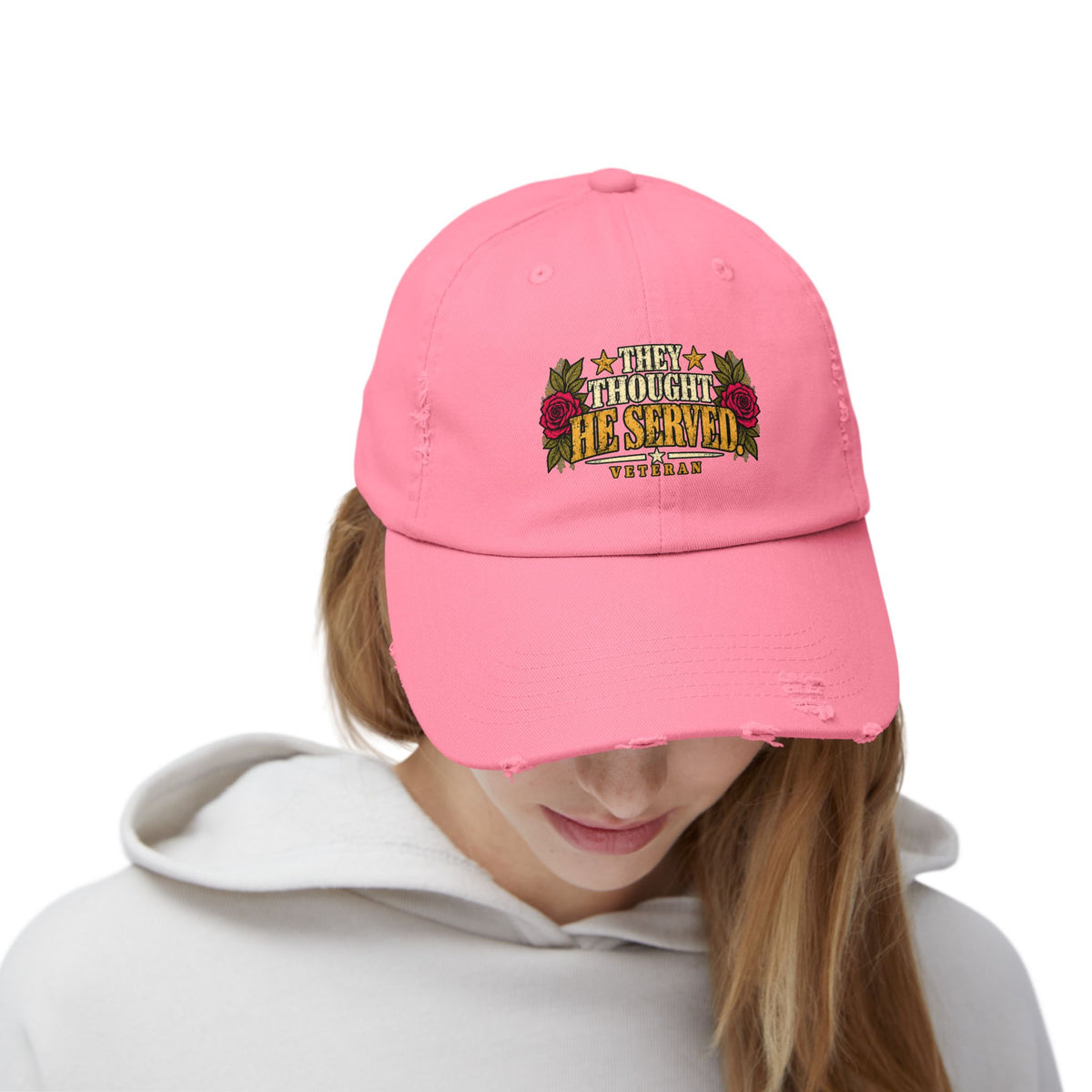 They Thought He Served | Distressed Veteran Cap