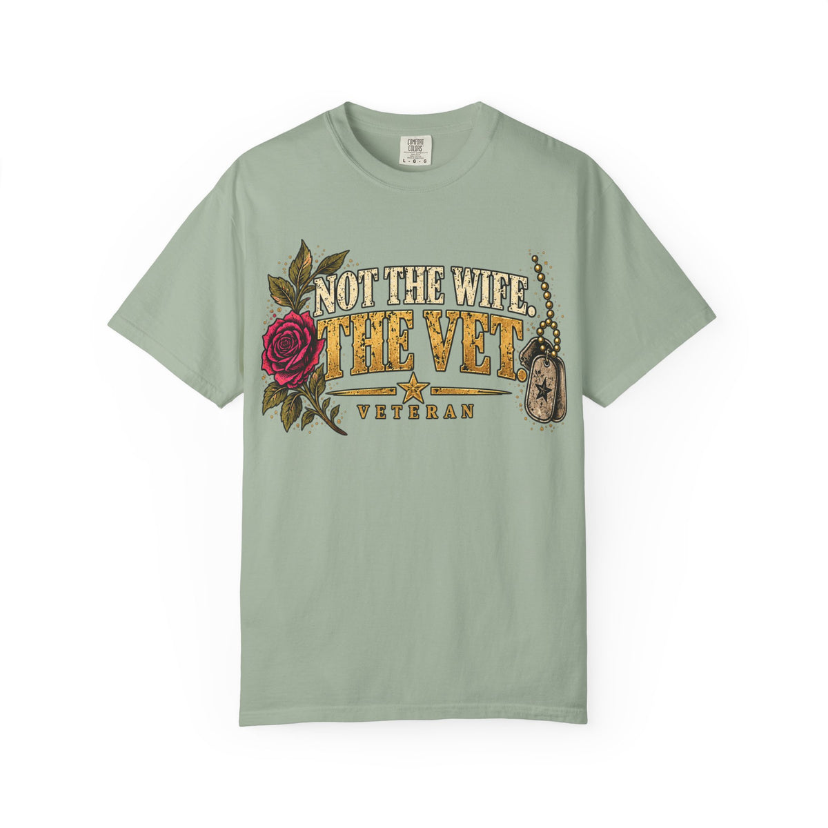 Not the Wife, the Vet | Distressed Rebellion Veteran Tee