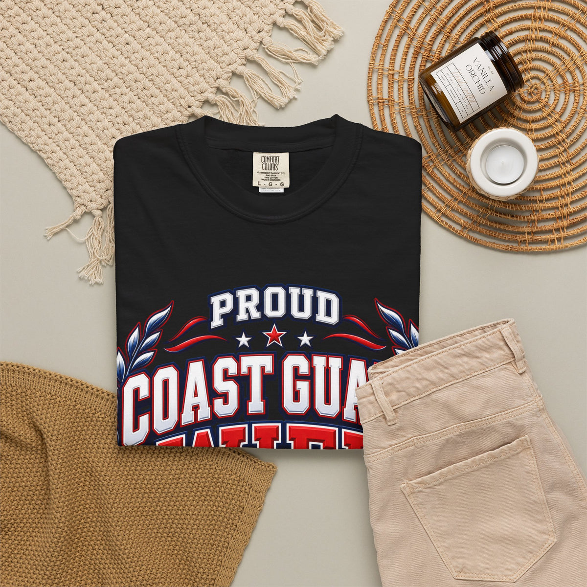 Proud Coast Guard Wife | Graduation Crew Tee