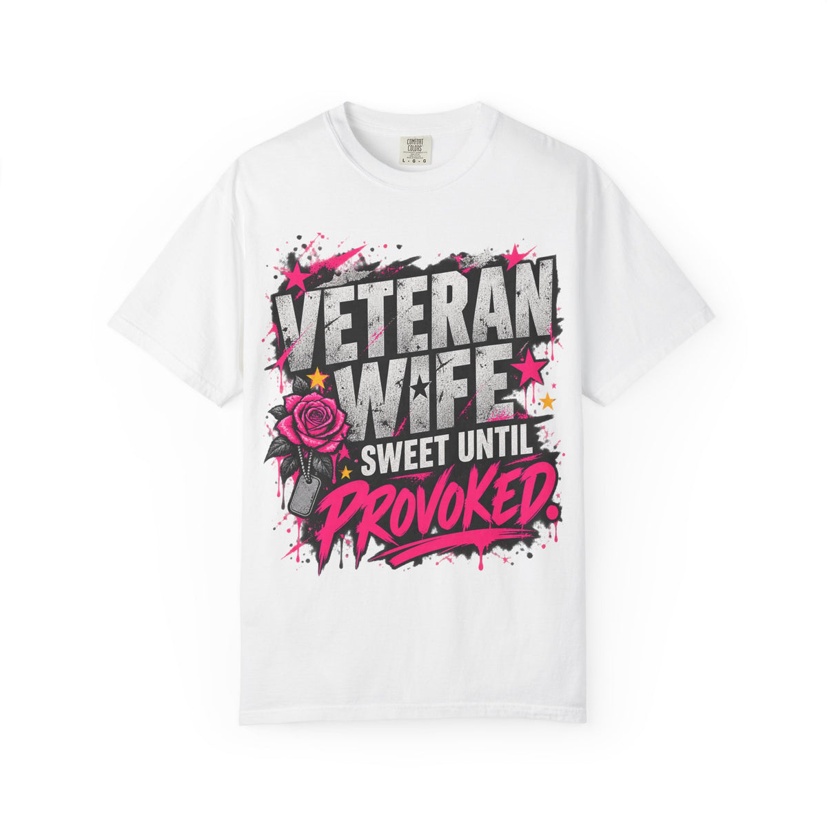 Sweet Until Provoked | Veteran Wife Tee