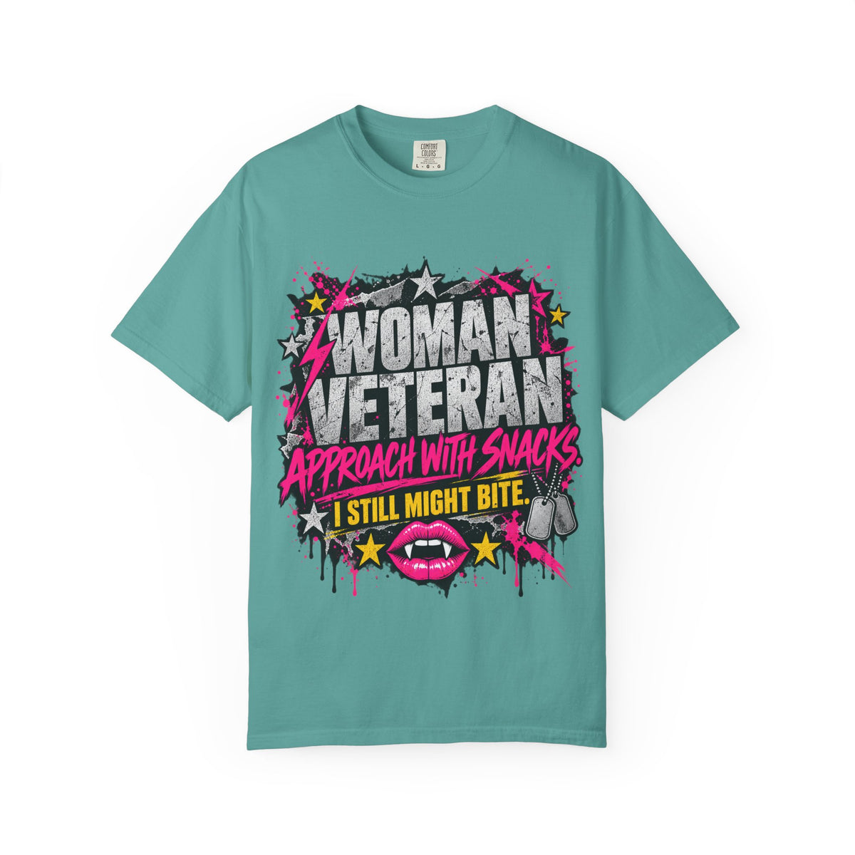 Approach With Snacks. I Still Might Bite. | Disgruntled Veteran Tee