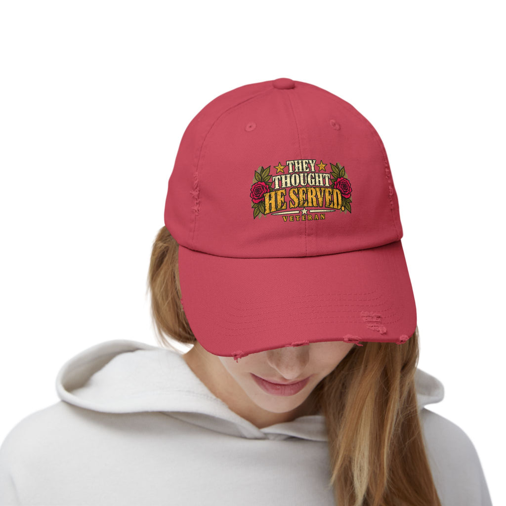 They Thought He Served | Distressed Veteran Cap