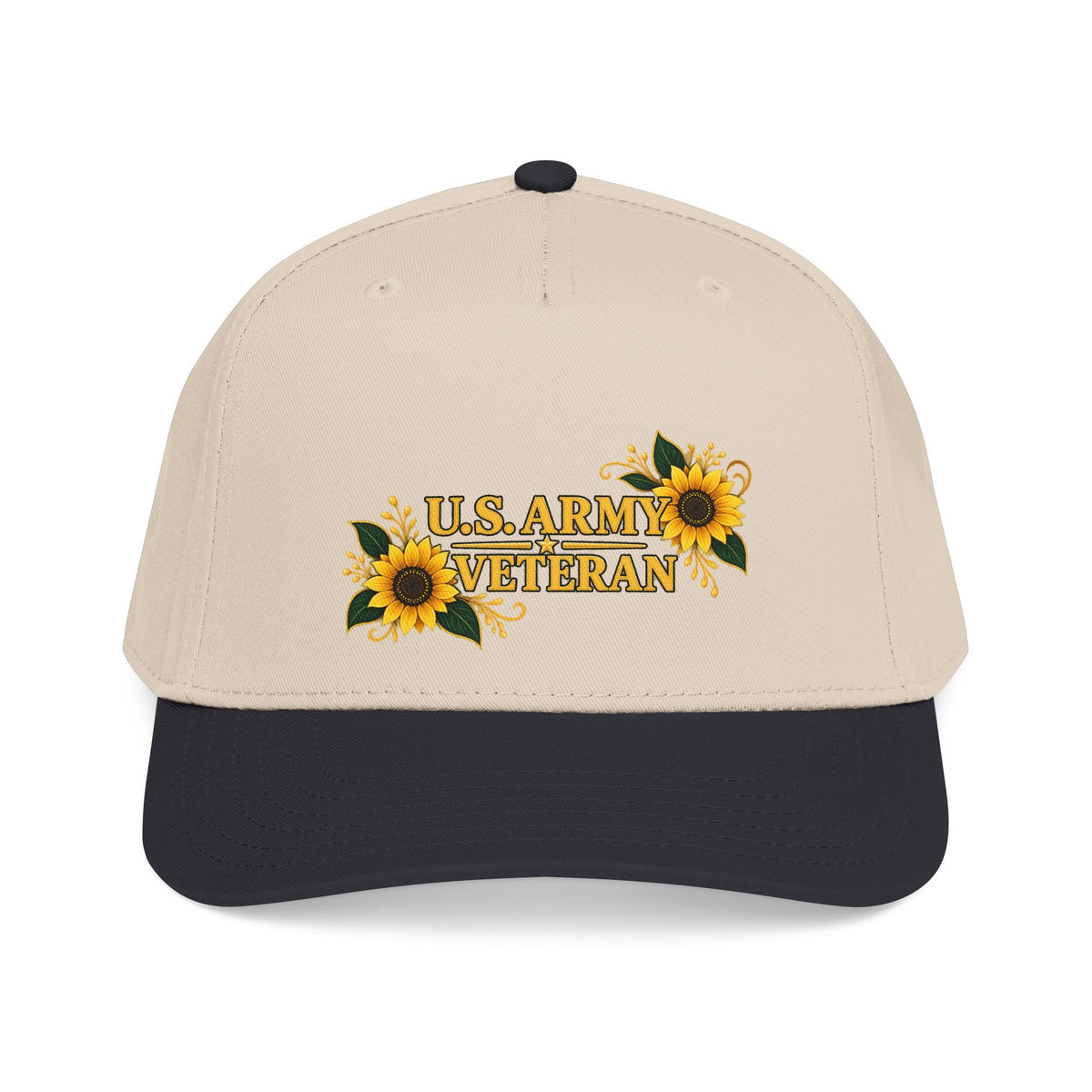 U.S. Army Veteran | Sunflower Mid-Profile Cap
