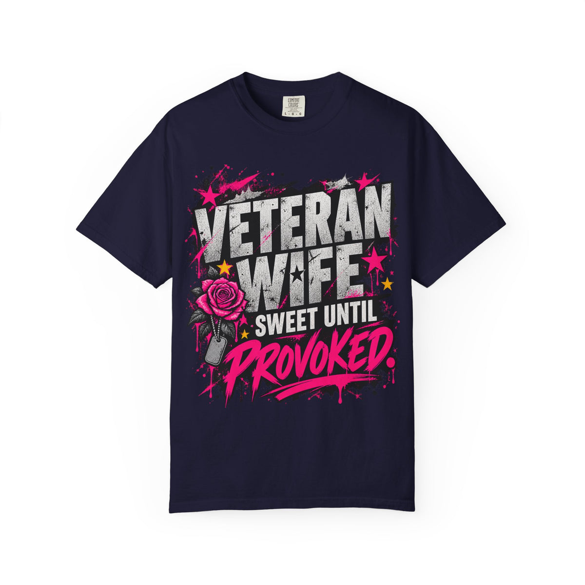 Sweet Until Provoked | Veteran Wife Tee