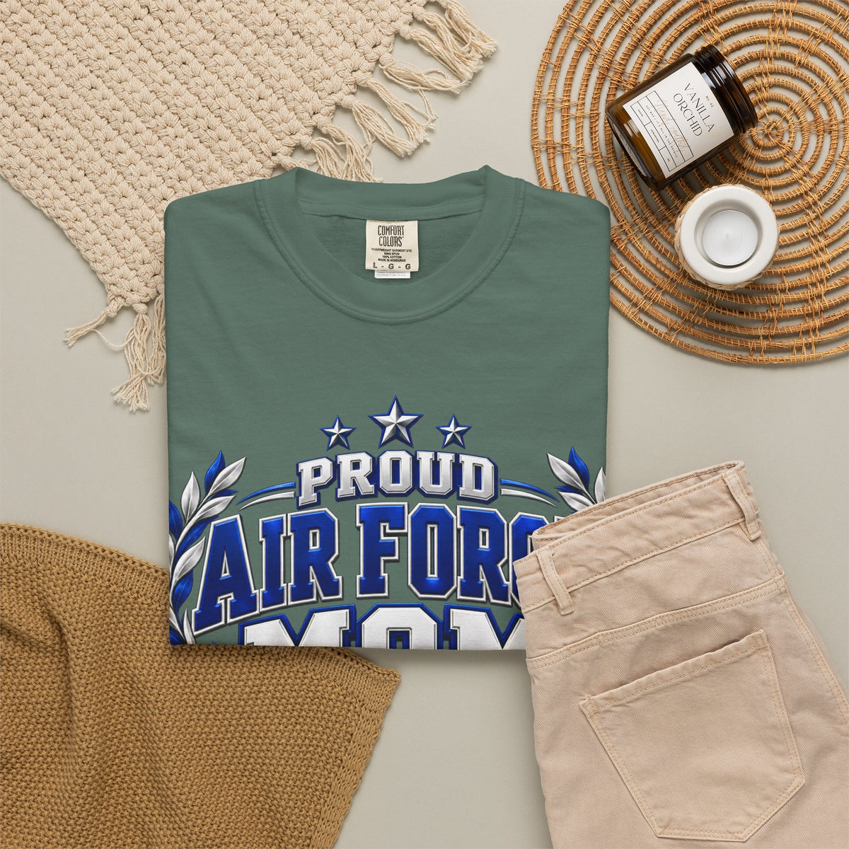 Proud Air Force Mom | Graduation Crew Tee