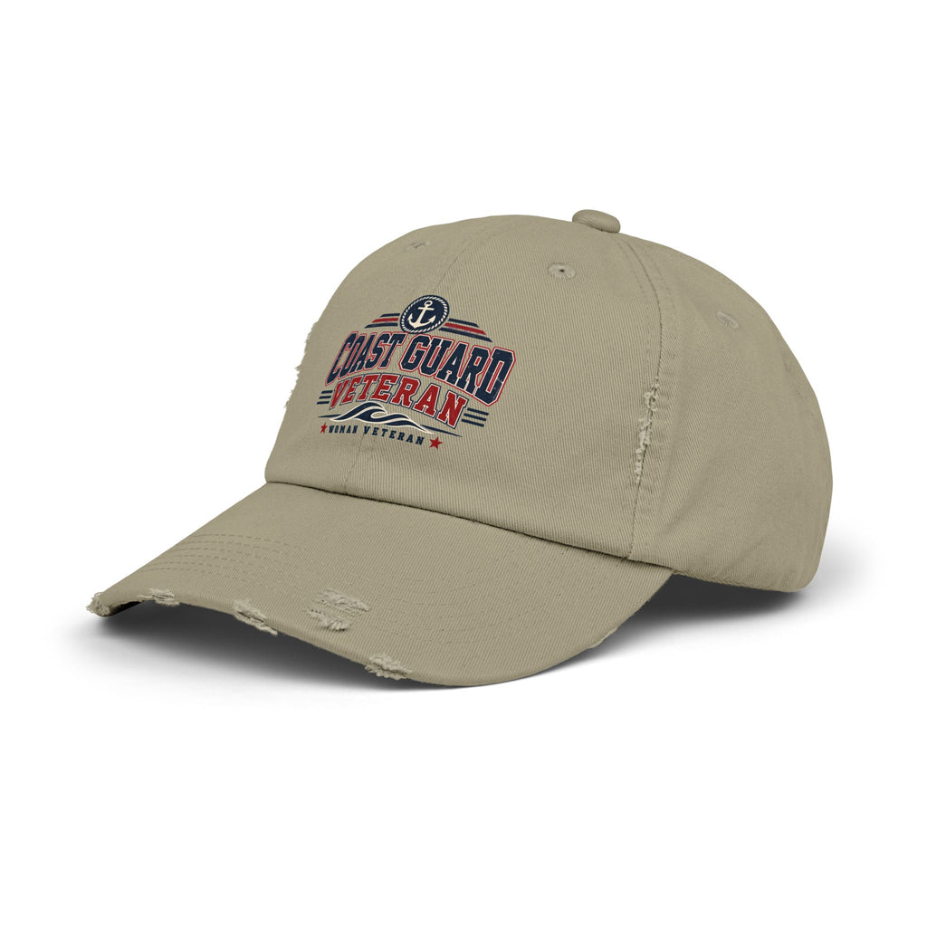 Coast Guard Veteran | Distressed Women Veteran Cap