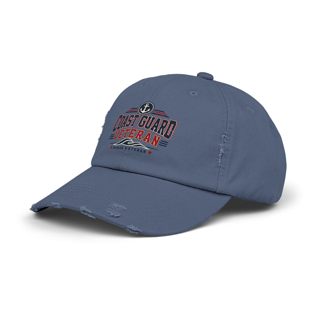 Coast Guard Veteran | Distressed Women Veteran Cap