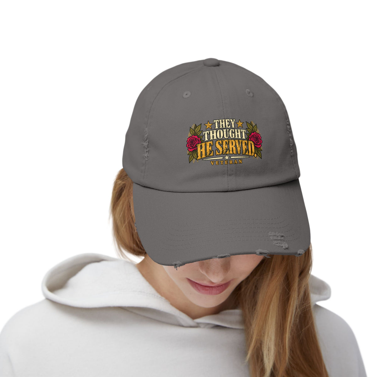 They Thought He Served | Distressed Veteran Cap