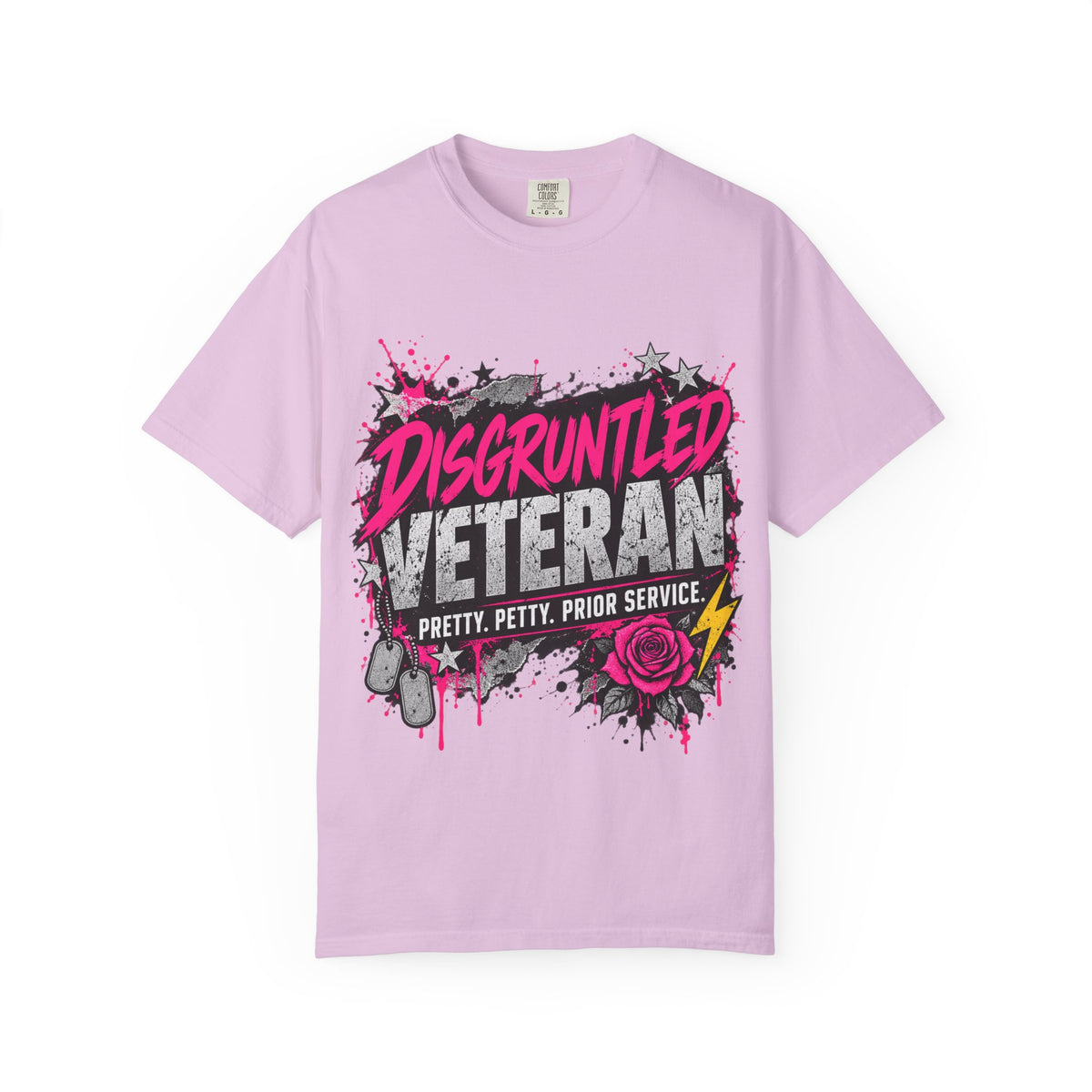Pretty. Petty. Prior Service. | Disgruntled Veteran Tee