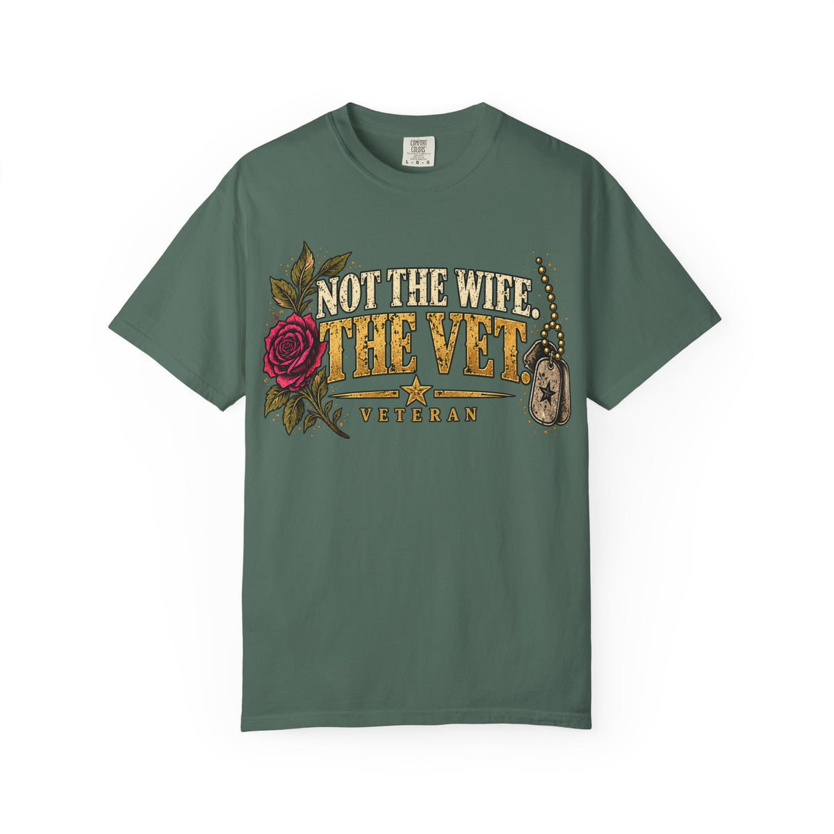 Not the Wife, the Vet | Distressed Rebellion Veteran Tee