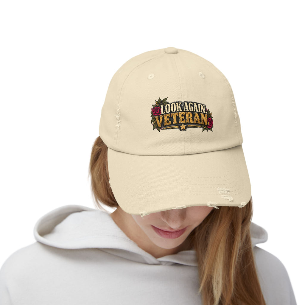 Look Again, Veteran | Distressed Veteran Cap