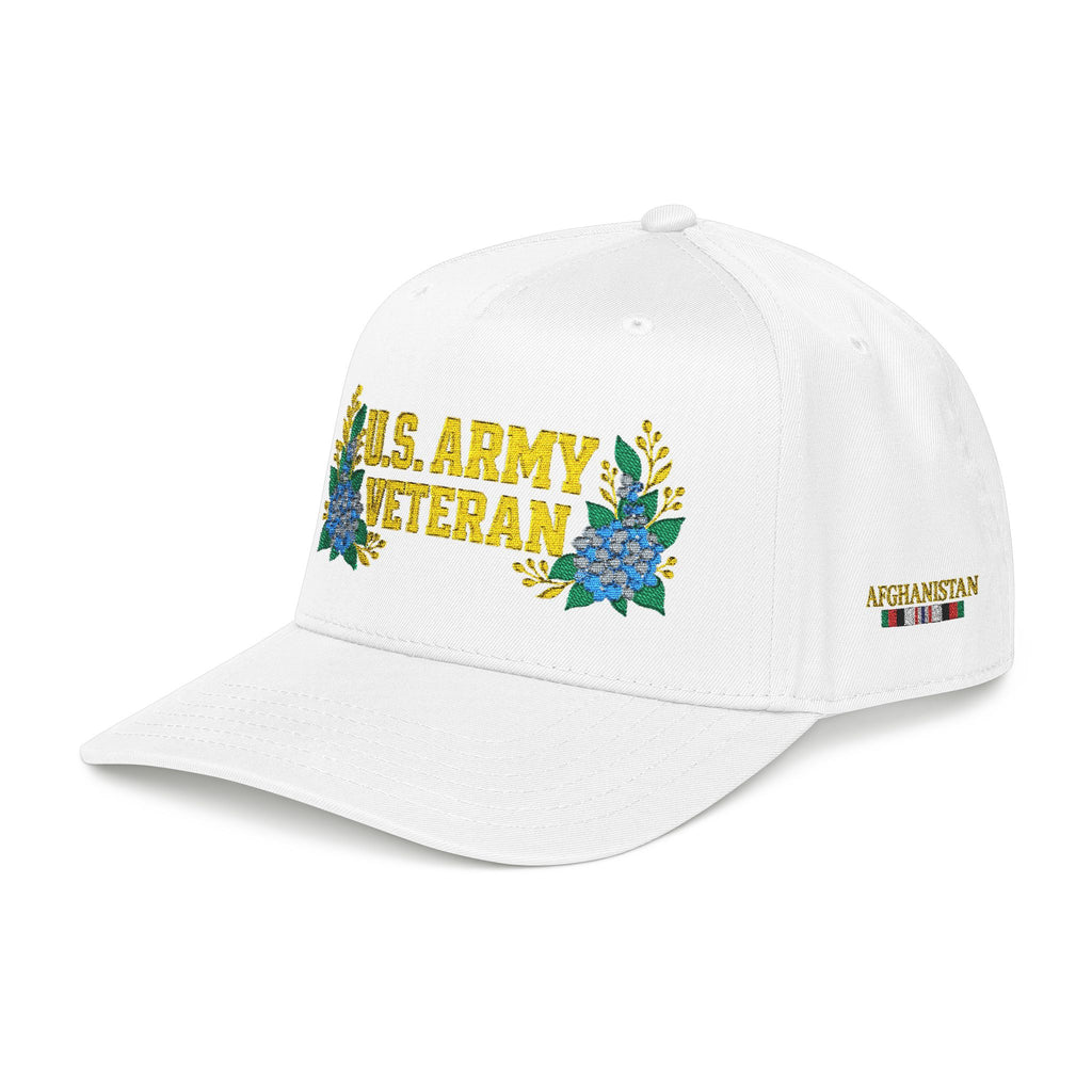 Still Her — U.S. Army Veteran Floral Hat | Blue Hydrangea