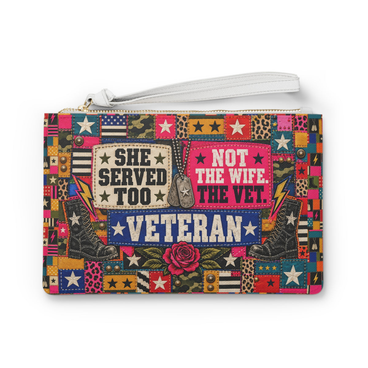 She Served Too | Full Volume Veteran Clutch