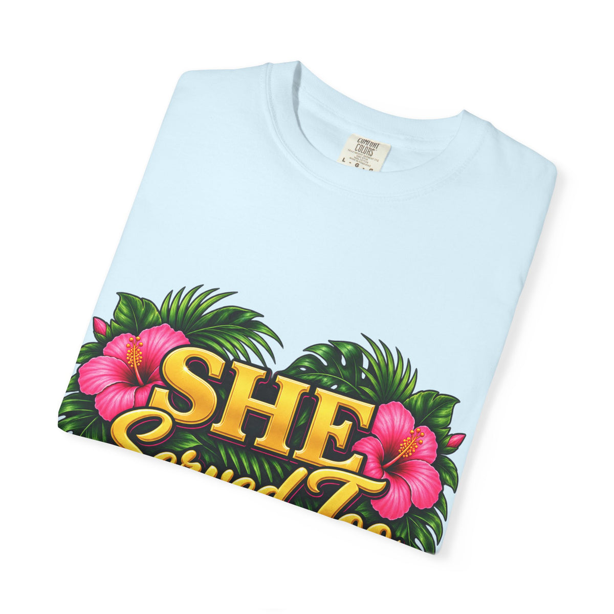 She Served Too | Pink Hibiscus Women Veteran Tee