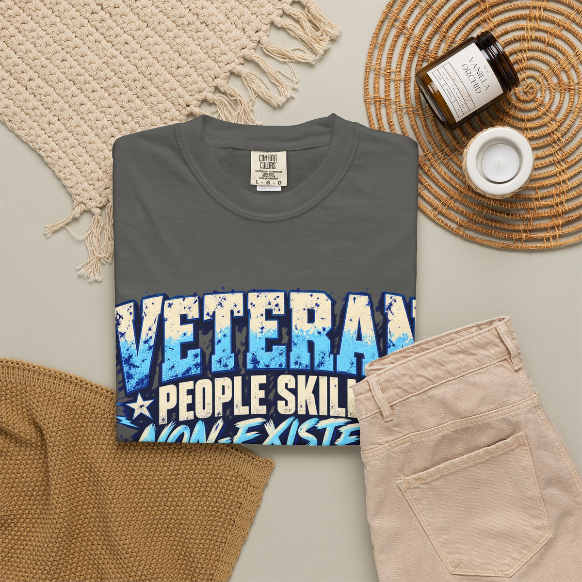 People Skills: Non-Existent | Disgruntled Veteran Tee