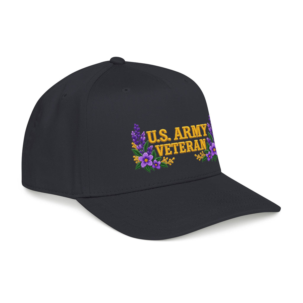U.S. Army Veteran | Purple Wildflower Mid-Profile Cap