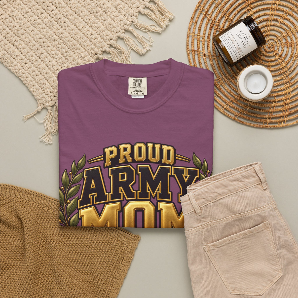 Proud Army Mom | Graduation Crew Tee