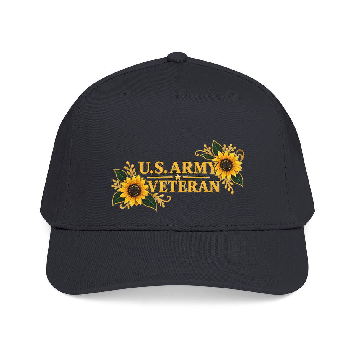 U.S. Army Veteran | Sunflower Mid-Profile Cap