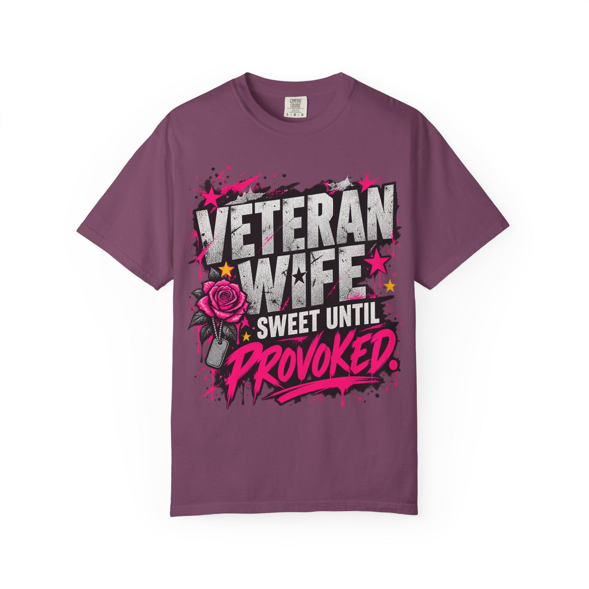 Sweet Until Provoked | Veteran Wife Tee