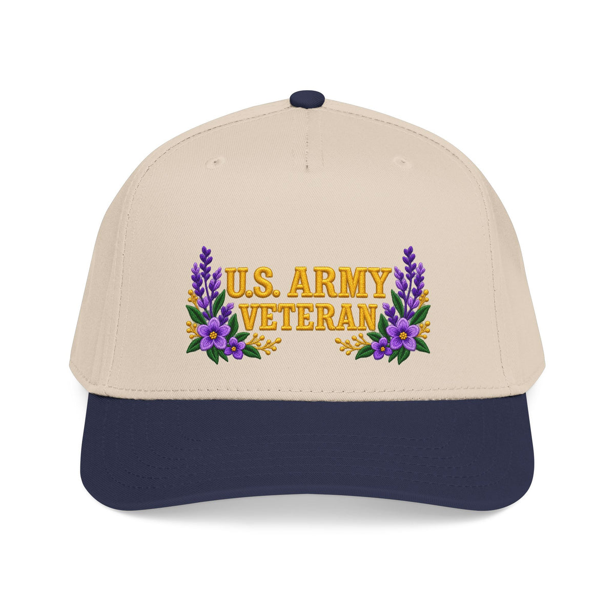 U.S. Army Veteran | Purple Wildflower Mid-Profile Cap