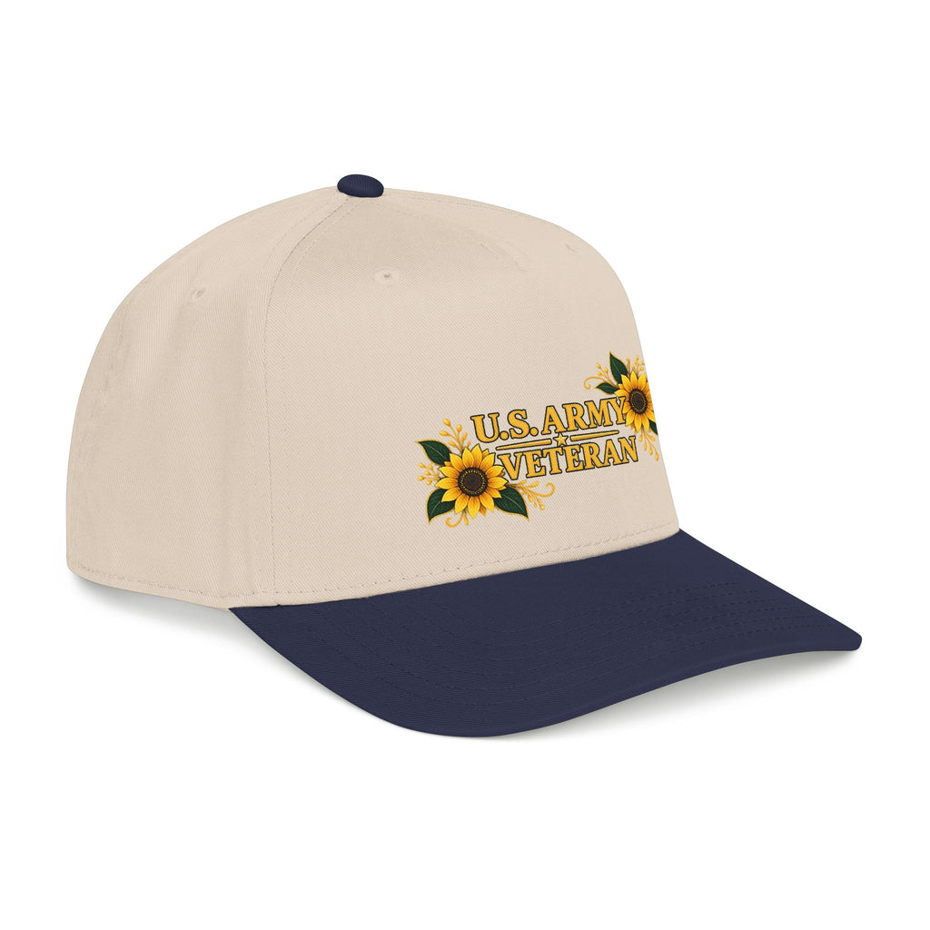 U.S. Army Veteran | Sunflower Mid-Profile Cap