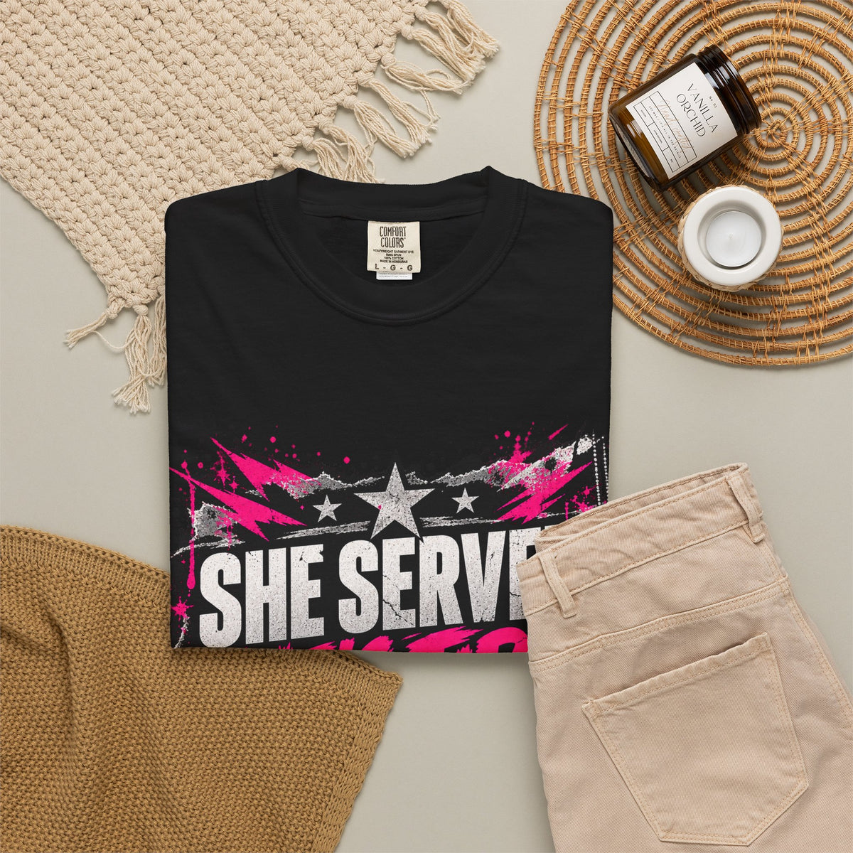 She Served. She's Tired. | Women Veteran Tee