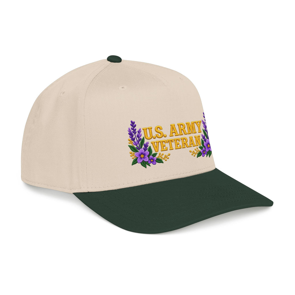 U.S. Army Veteran | Purple Wildflower Mid-Profile Cap