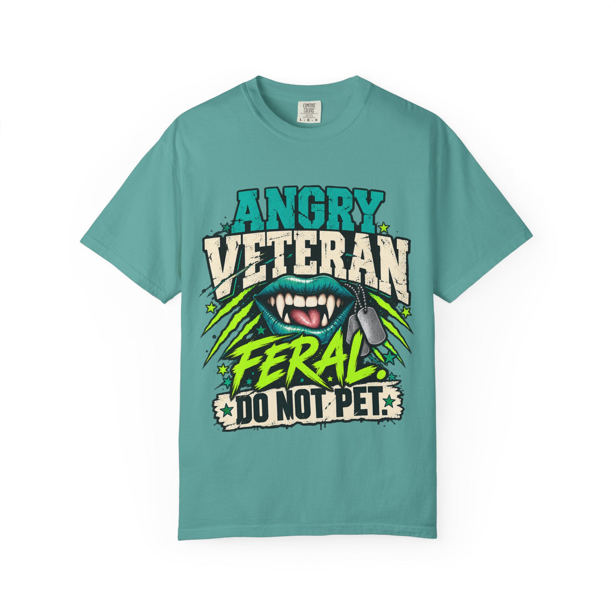 Feral. Do Not Pet. | Disgruntled Veteran Tee