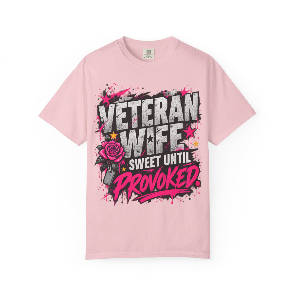 Sweet Until Provoked | Veteran Wife Tee