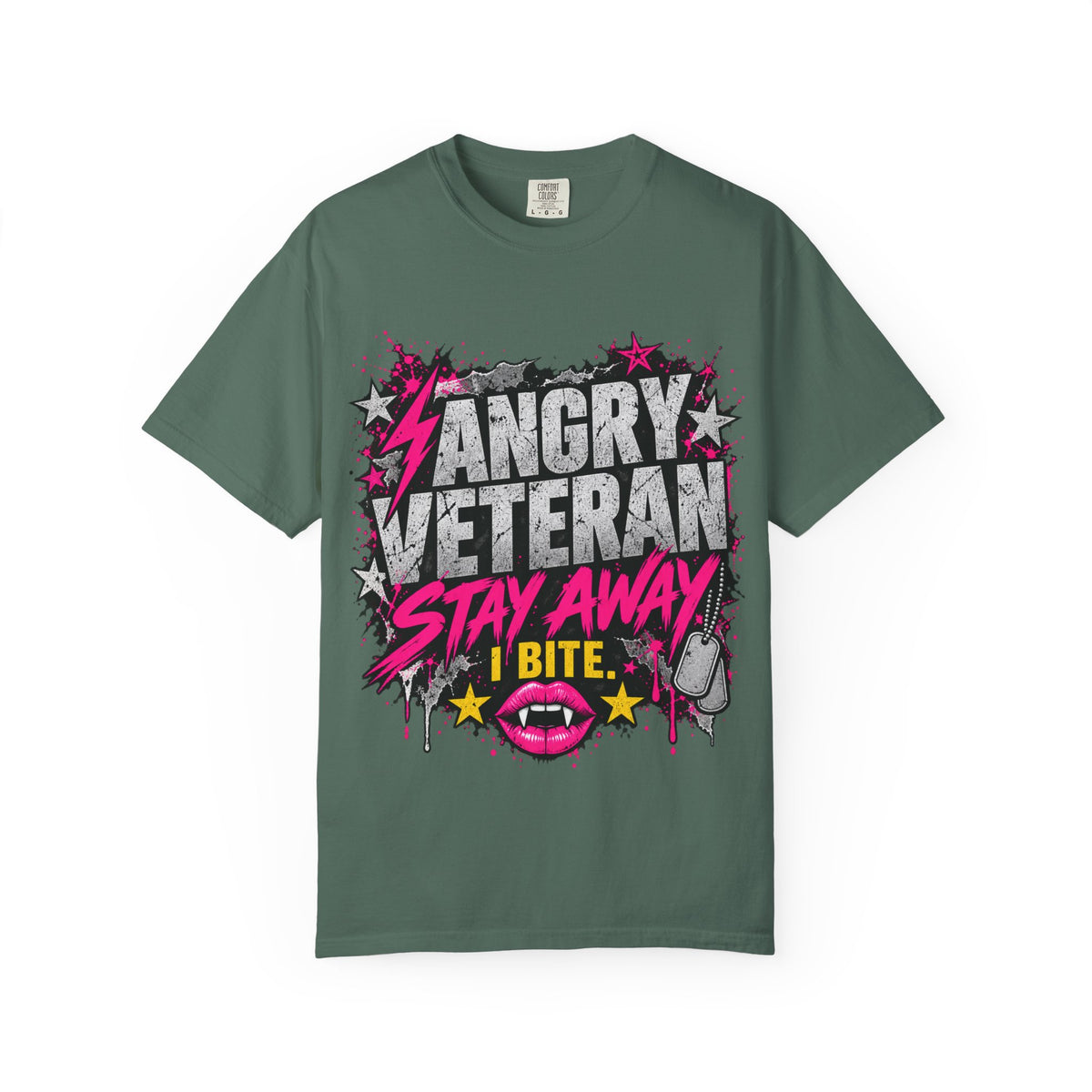 Stay Away. I Bite. | Angry Veteran Tee