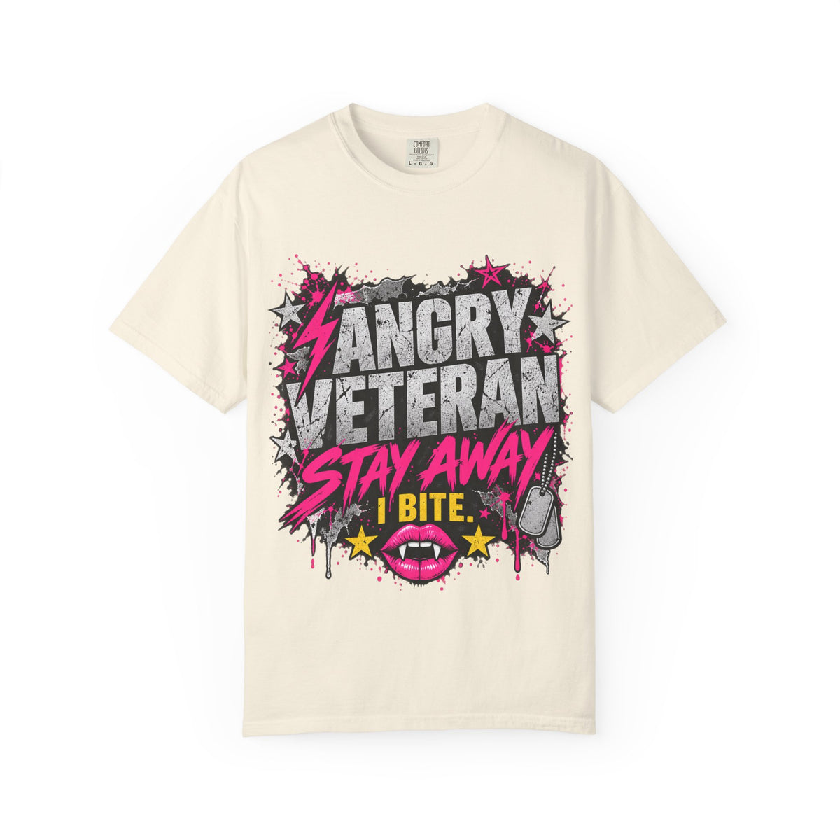 Stay Away. I Bite. | Angry Veteran Tee