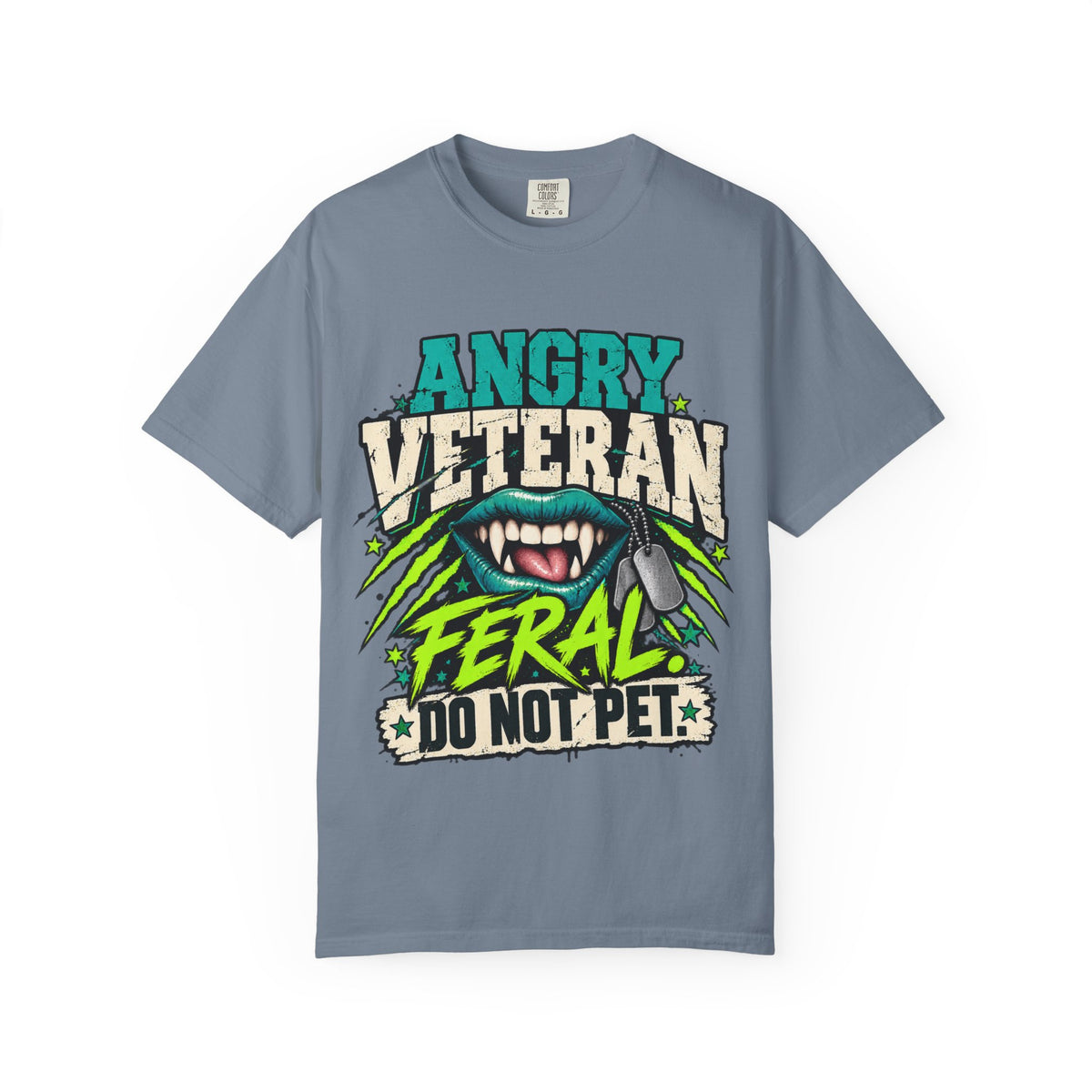 Feral. Do Not Pet. | Disgruntled Veteran Tee