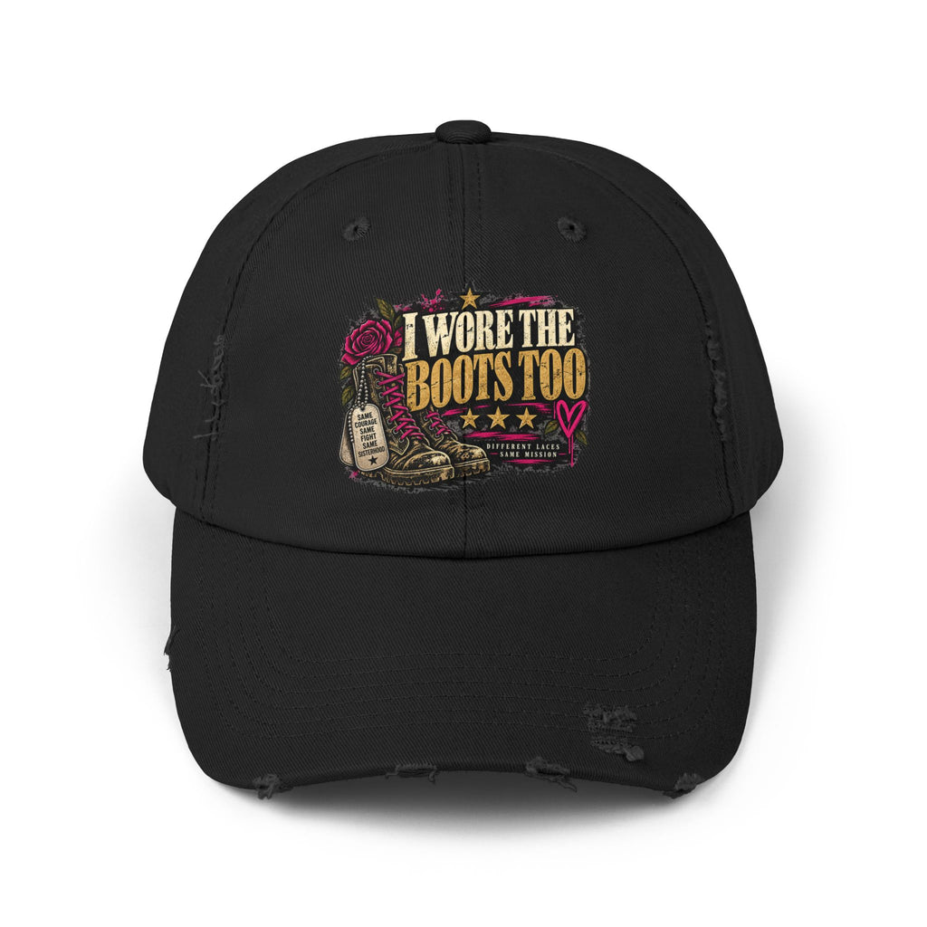 I Wore the Boots Too | Distressed Rebellion Veteran Cap