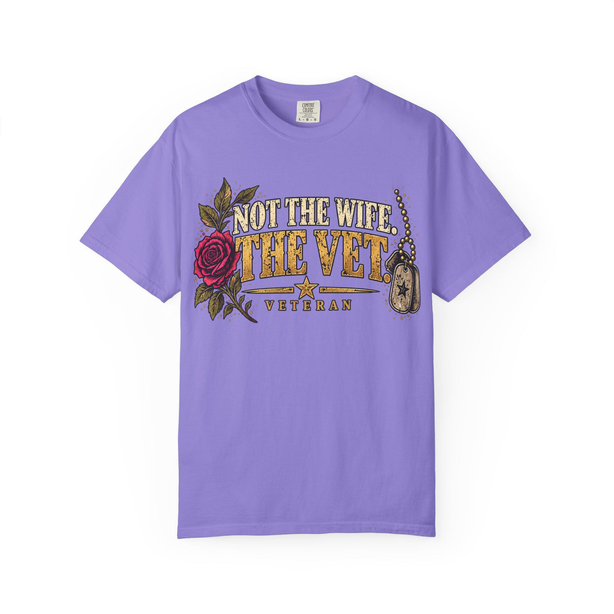 Not the Wife, the Vet | Distressed Rebellion Veteran Tee